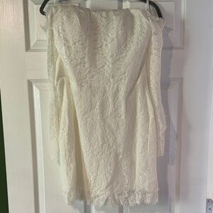 Elegant White Lace Dress